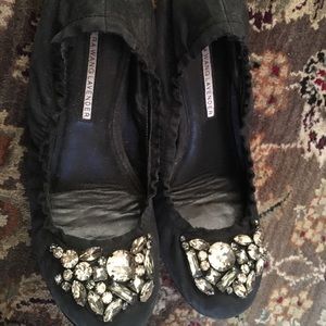 Vera Wang lavender label black flats size 7.5